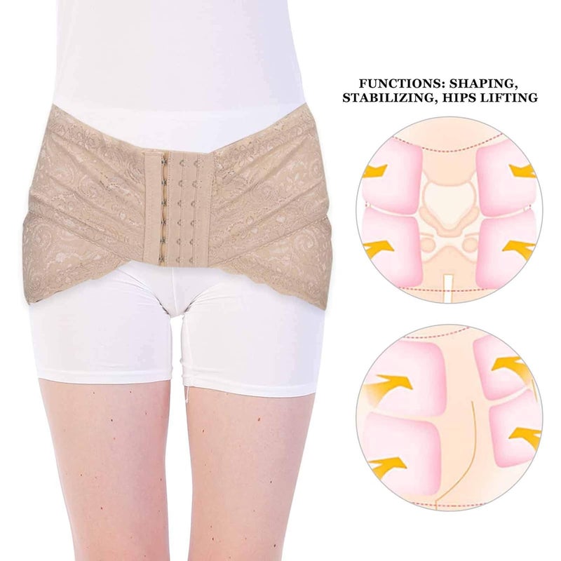 woobles Postpartum Support Recovery Belt, Hip‑Up Pelvis Correction Belt Postpartum Belt Women Pelvic Correction Belt (Skin Color)(L) - Image 4
